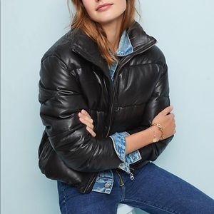 ISO LaMarque leather puffer Anthropologie
